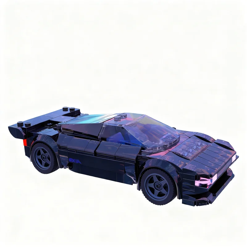 336 pièces MOC OXIA Black Future Concept Modèle de construction en briques Jouet d'architecture Cadeau de Noël Idée éducative pour enfants Anniversaire