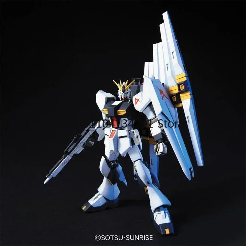 Bandai Original HG 1/144 RX-93 New Nu Gundam ฟิกเกอร์อนิเมะแบบประกอบเอง ของเล่นสะสม ของตกแต่ง ของขวัญสำหรับเด็กผู้ชาย