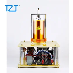 TZT 220V PLLSSTC Tesla Coil Finished Musical Tesla Coil Toy Plasma Speakers with Aluminum Alloy Carry Case