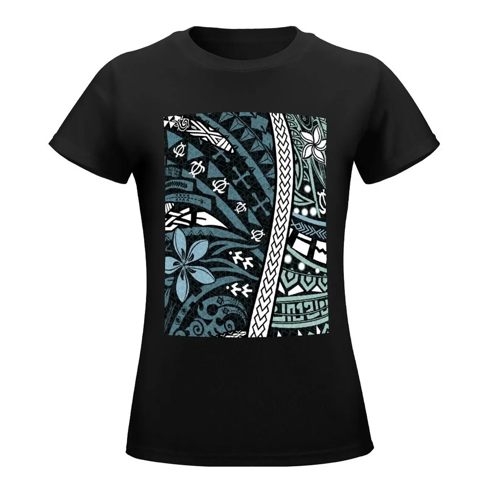 Polynesian - Hawaiian Tribal Artboard 2032 T-Shirt tops hippie clothes korean Women's clothes