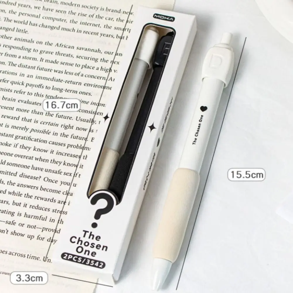 2PCS Creative Fun Rotating Answer Pen ABCD Select Writing Rotating Choose Pen 0.5mm Novelty Ballpoint Gel Pen Stationery
