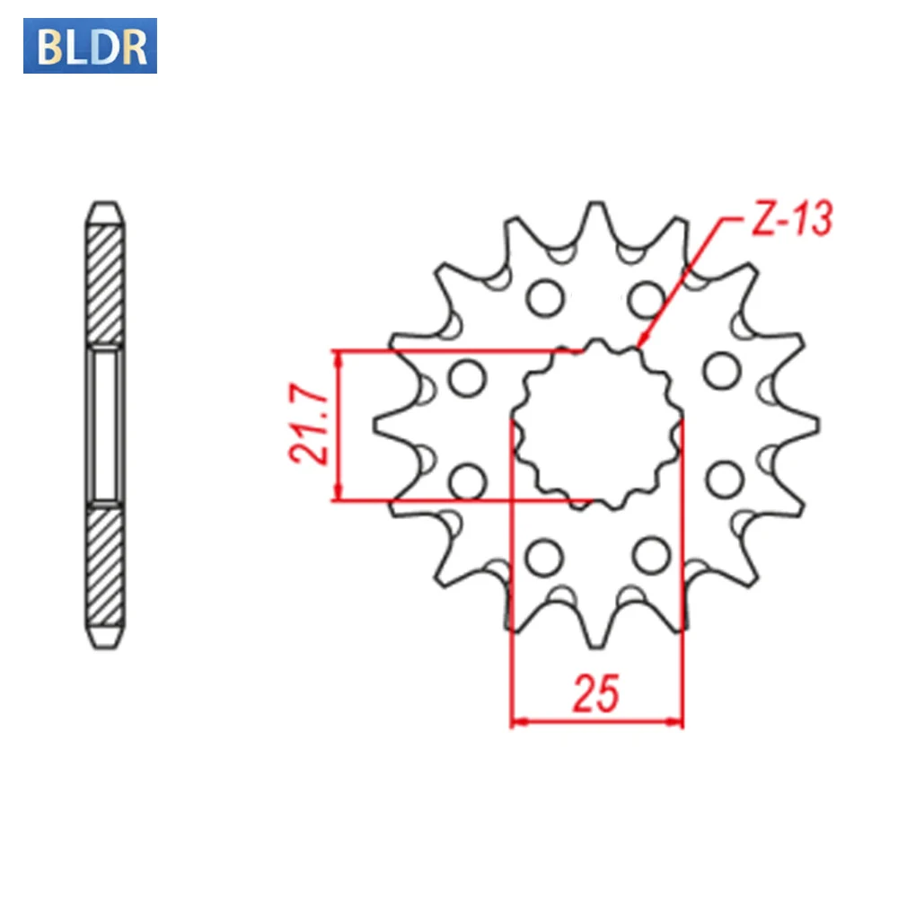 

520-15T 15 Tooth Front Sprocket Gear Wheel Cam For Yamaha DT400 DT 400 XT400 XT 400 500 XT500 XT500D TT 500 TT500 TT500D