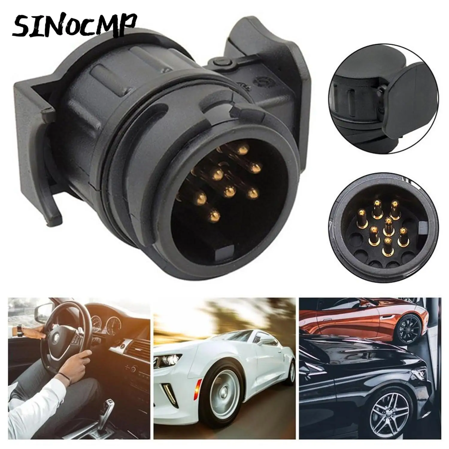 

1 pc Socket Converter 13 Pin To 7 Pin Plug Adapter For Car Trailer Truck Caravan Towbar Socket Converter Brand New Auto Parts