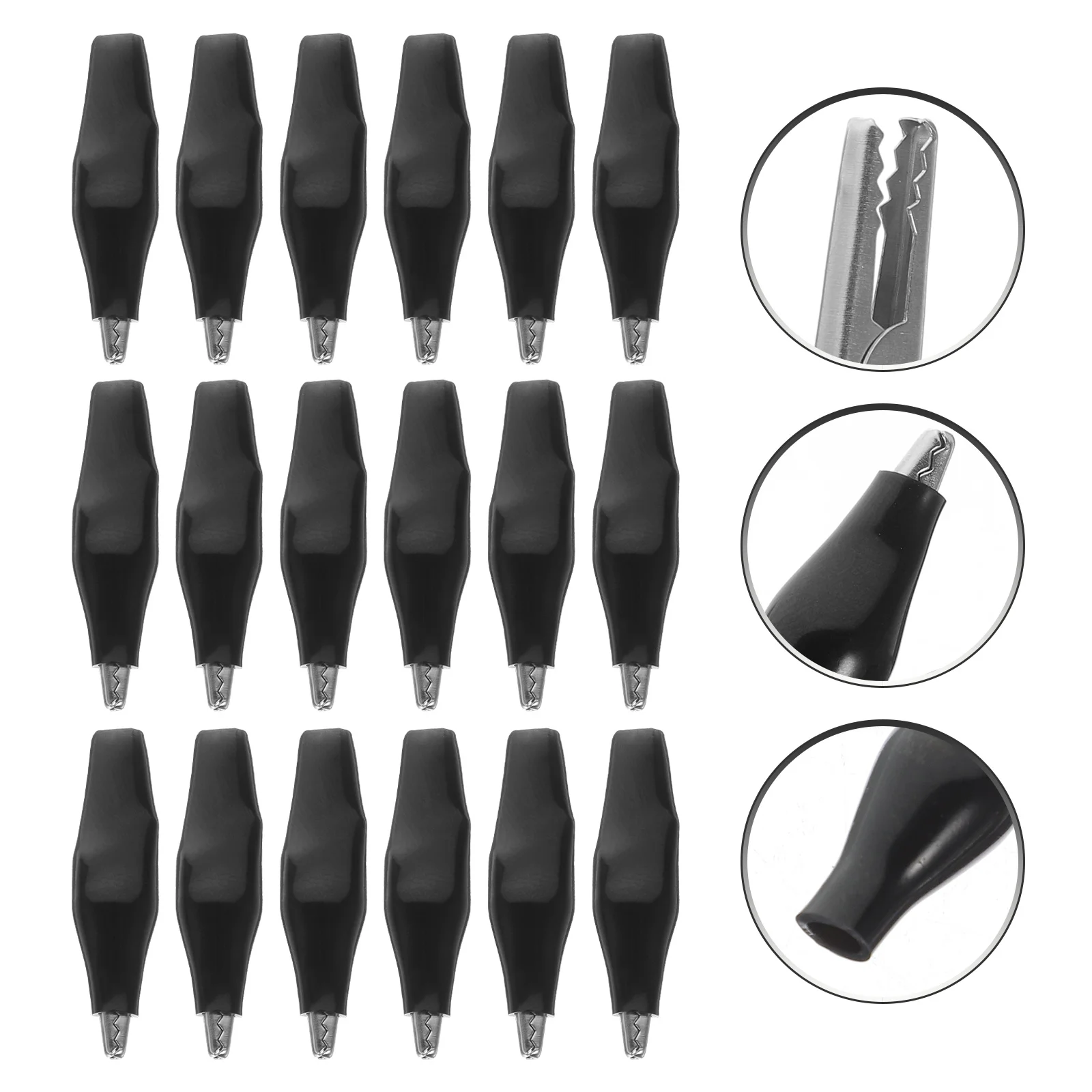 

100Pcs Mini Alligator Clips Electrical Wire Testing Leads Small Portable Clips for Voltage Test Welding Electrical Engineering