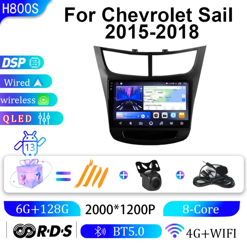 

For Chevrolet Sail 2015 2016 2017 2018 Car Multimedia Player Android Car Player GPS WIFI Carplay 4G Car Radio Navigation Stereo