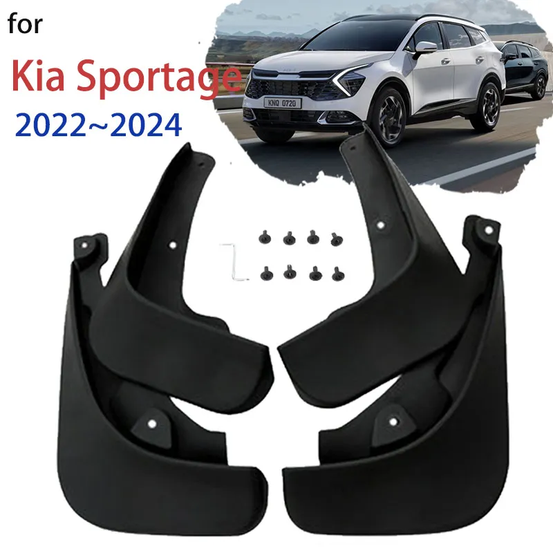 Mud Flap Splash for Kia Sportage 5 NQ5 LWB 2022 2023 2024 Mudflap Front Rear Wheel Fender Mudguards Car Accessories Gadget 4PCS