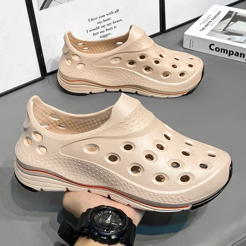 

Sandals Men's Summer Outer Wear Non-Slip Lazy Slip-On Toe-Cap Sandals