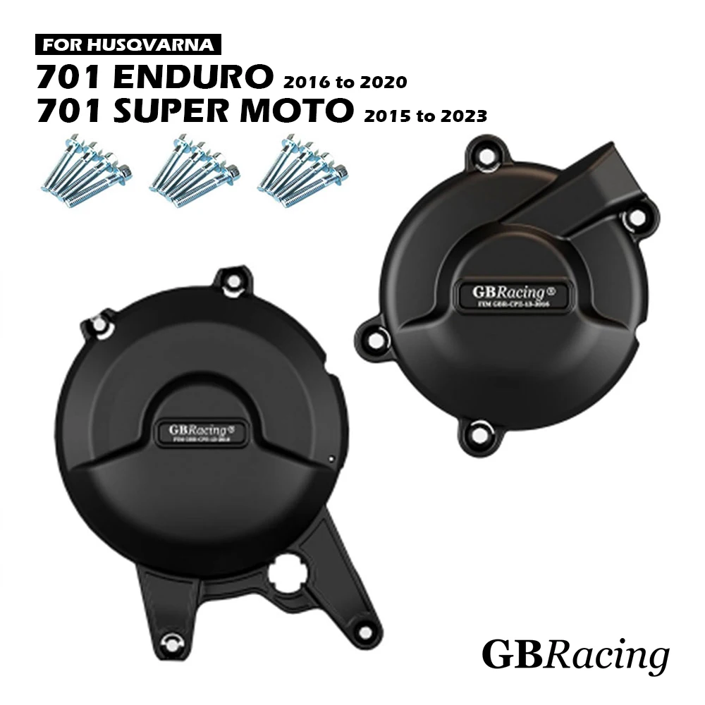 

701 SUPER MOTO 701 2015-2023 GBRacing Engine Protect Cover For HUSQVARNA Motorcycle Clutch Pulse Protection Accessories Parts