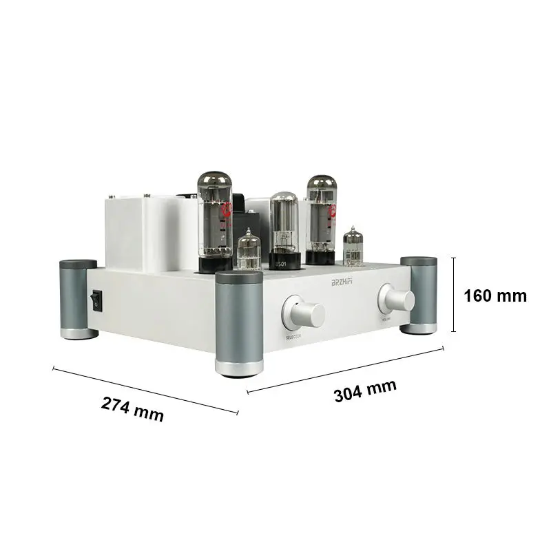 

BRZHIFI Professional Power Amplifier Class a Sound HIFI Tube Amplificador High Level Amp Single-ended Home Theater o Stereo