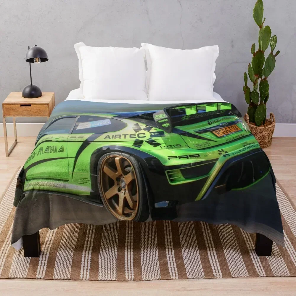 

671BHP FOCUS RS Throw Blanket Soft Comfort Blanket for Reading Watching TV