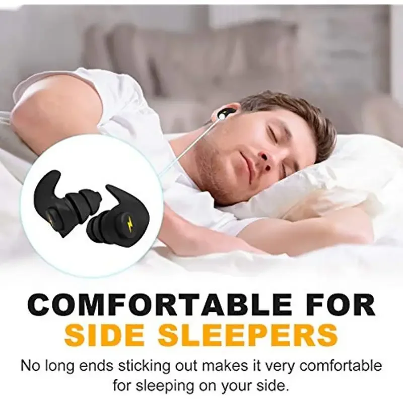 Muffler Earplugs, Reusable Flexible Silicone Hearing Protection for Sleep and All Loud Activities
