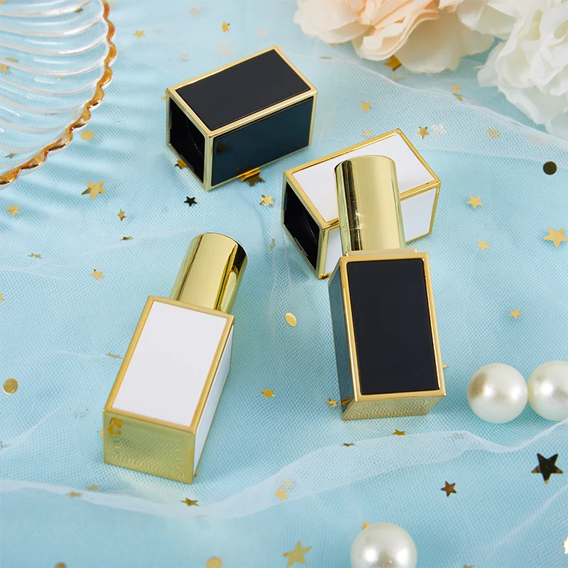 Tubo per rossetto barattolo cosmetico forma quadrata vuoto fai da te balsamo per le labbra tubo per rossetto contenitore per trucco portatile per stampo per rossetto da 12.1mm