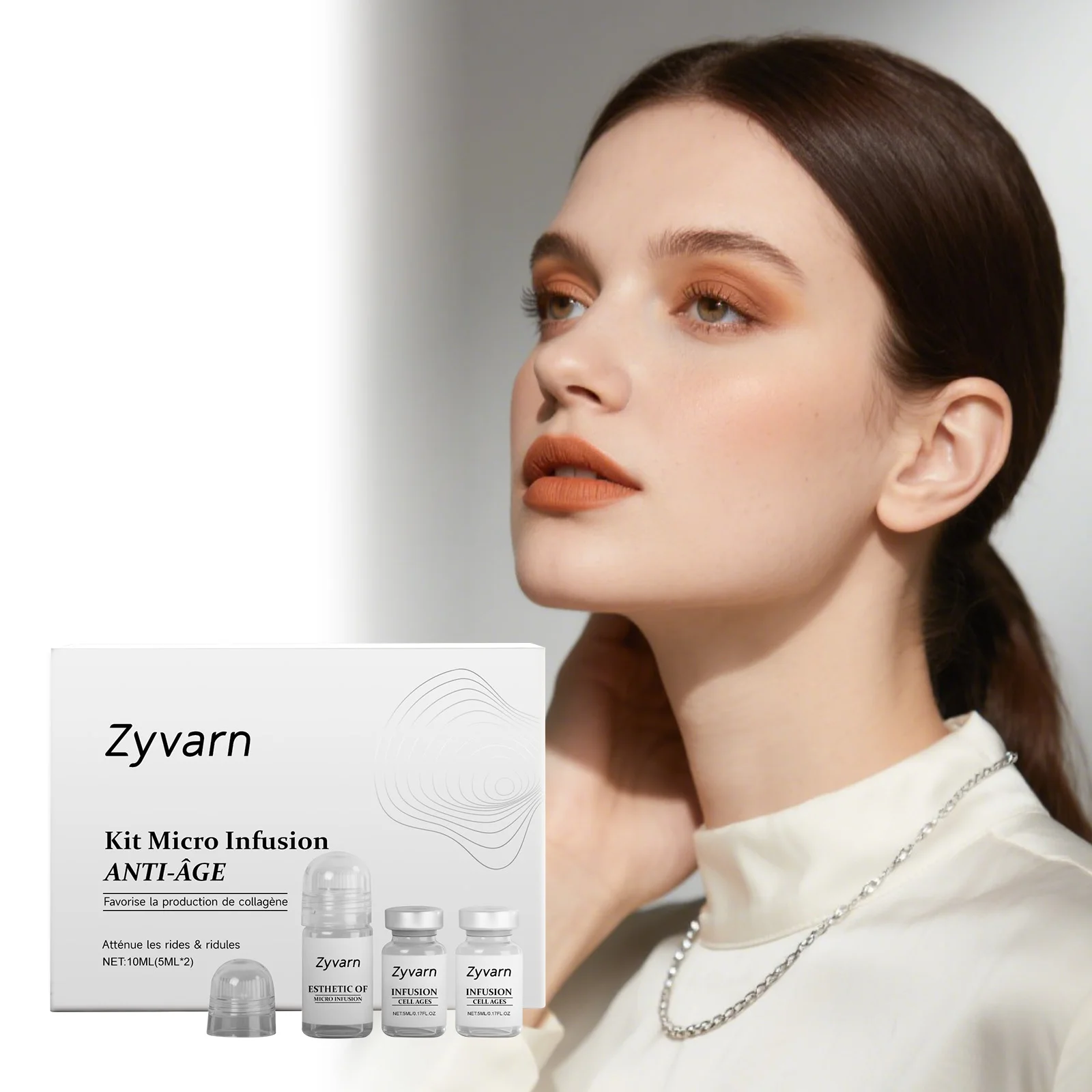 Upgrade Face Skin Repair Micro Needle Essence Niacinamide Facial Serum, Brighten Skin Tone, Moisturize and Hydrate, Smooth and D