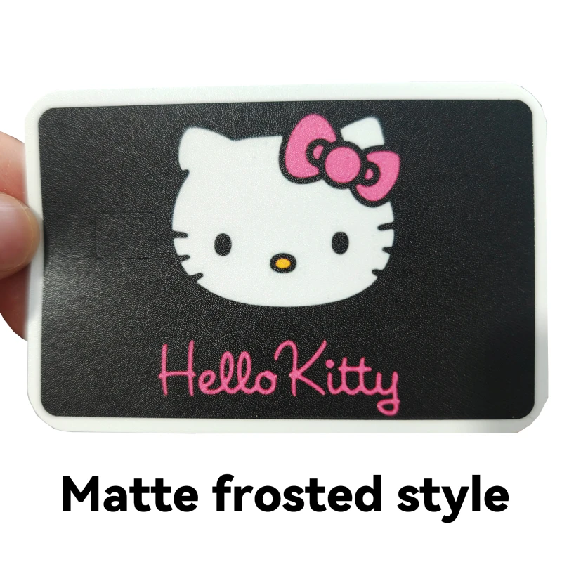 Dark Hellokitty Tomie Cartoon Credit Card Visa Stickers Debit Bank Charge Card Bus Metro Waterproof Sticker Decal Decoration