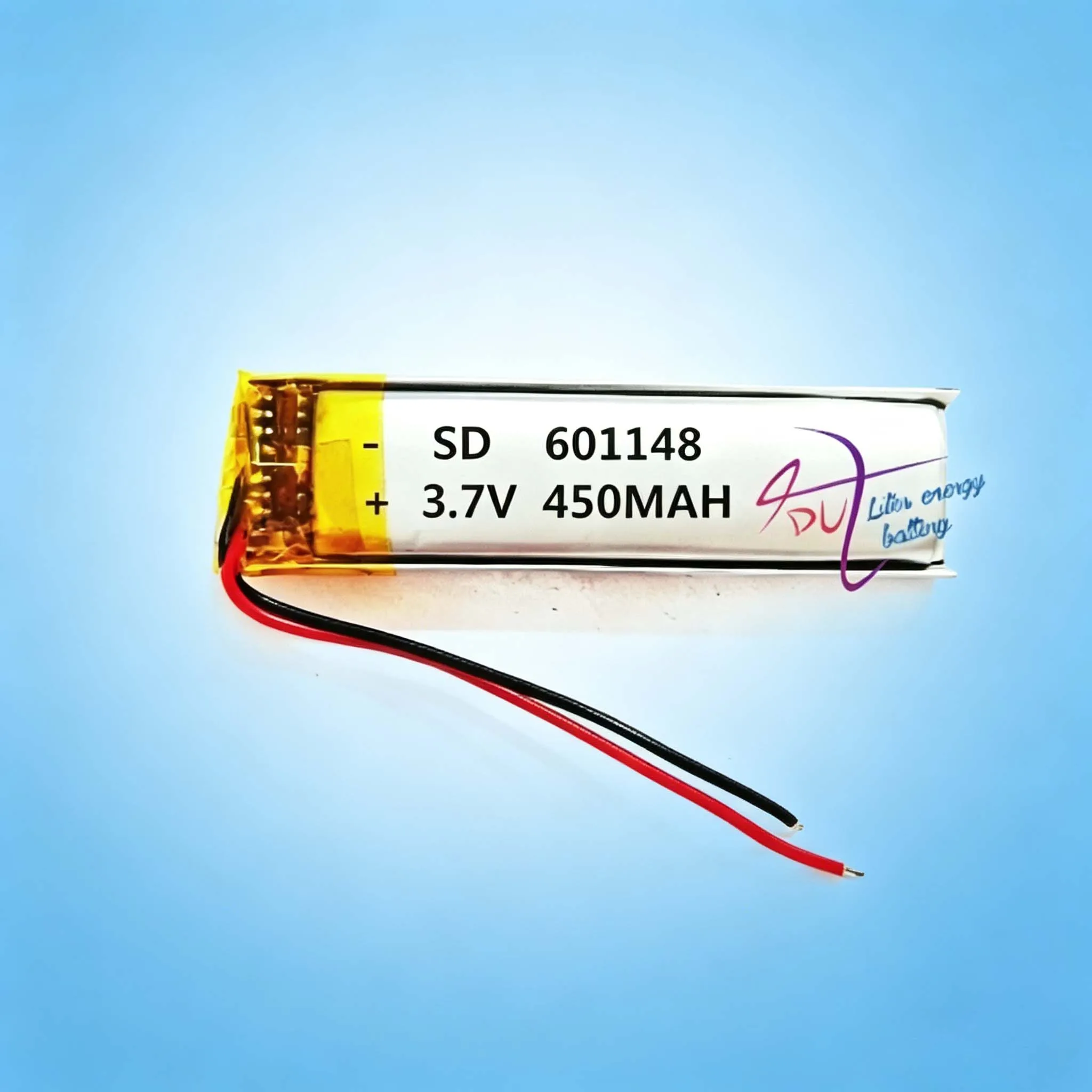 High quality 601148 3.7V 450MAH with protection board,601248 used for bluetooth MP3,MP4,MP5 GPS DVD lithium battery 601250