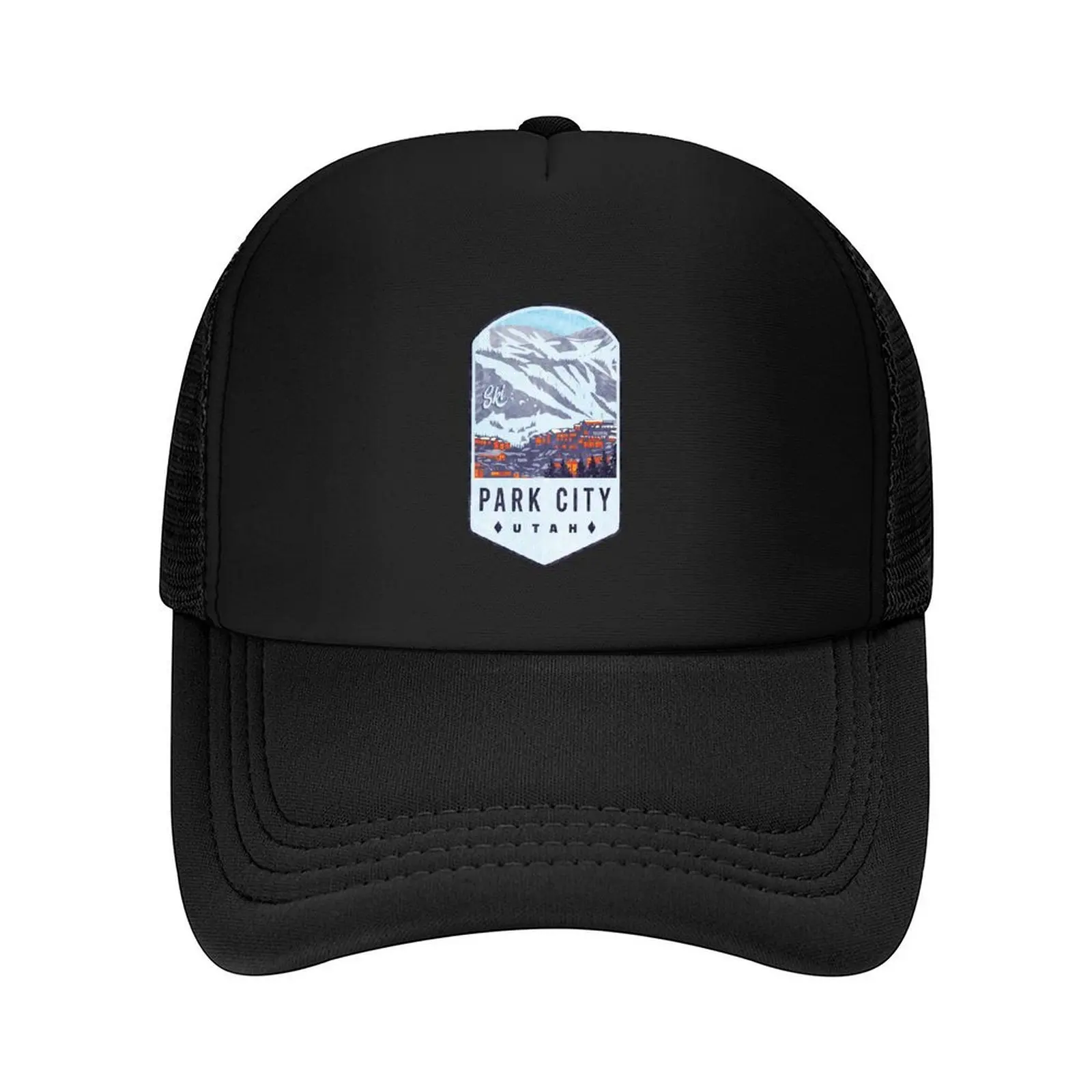 

Park City Utah Ski Badge Baseball Cap hats for men hard hat Sunhat Icon Golf Wear Men Women's