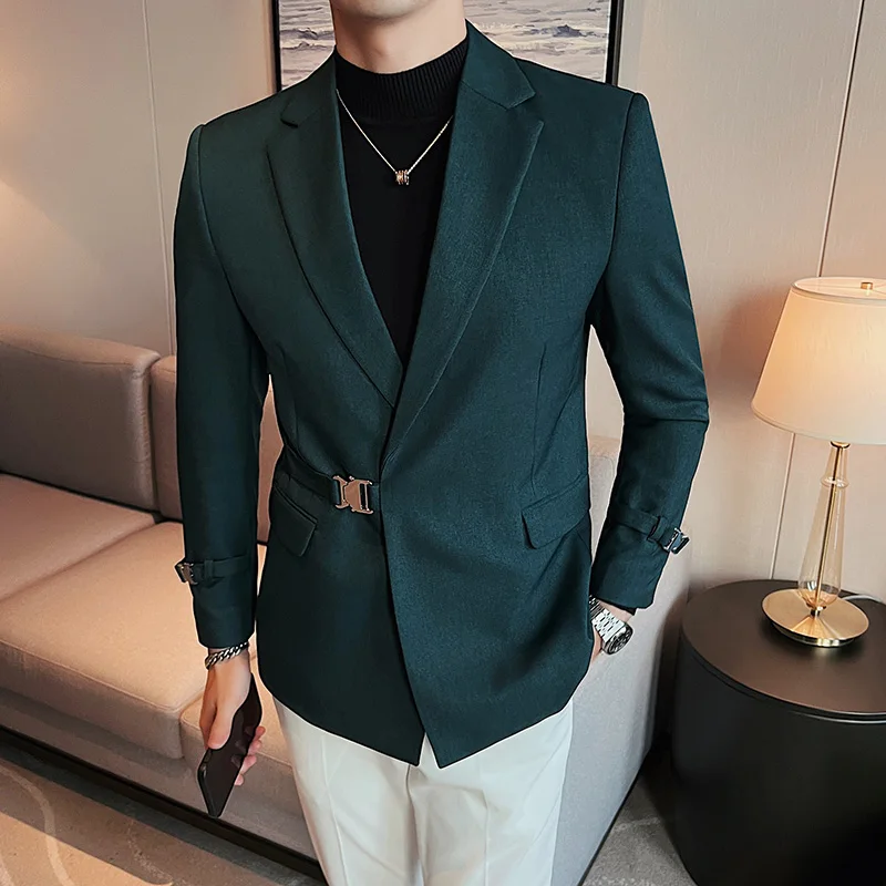 2023 British Style Men Spring High Quality Business Tuxedo/Male Slim Fit Fashion Business Suit Jackets/Man Casual Blazers S-3XL