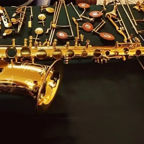 Imagen 2 del producto 1 Juego de almohadillas para saxofón, almohadillas universales para saxofón, almohadillas de cuero de cabra auténtico para saxofón Alto Tenor Soprano