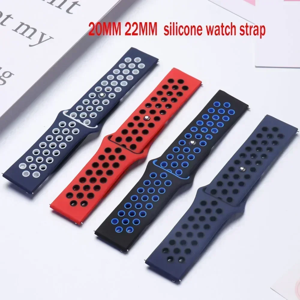 22MM 20mm Silicone Strap For Xiaomi Redmi Watch 5 active/5 Lite Correa Wristband Sport Bracelet For Samsung/Xiaomi Watch S4 Band view 2