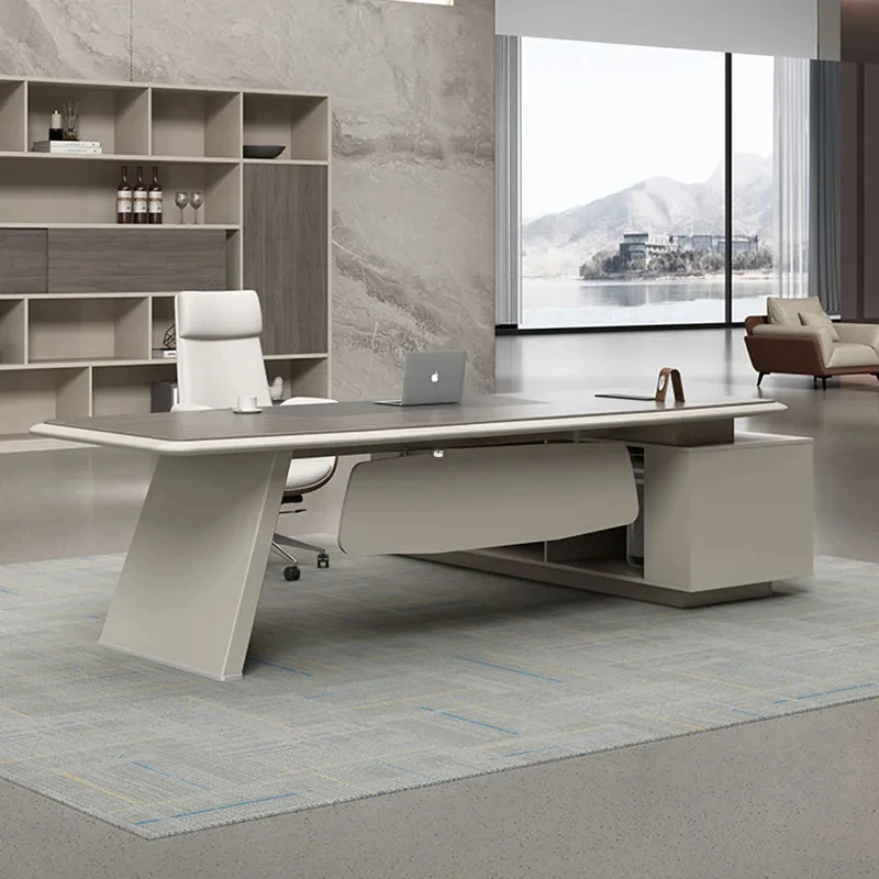 Designer European Office Desk Boss Conference High Quality Light Luxury Computer Desks Unusual Unique Furniture