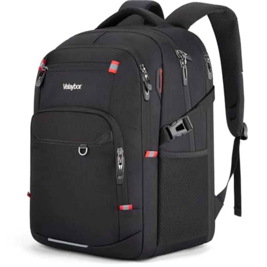 

48L Expandable Laptop Backpack Anti-thief Travel Backpack Airle Approved Busess Waterproof Carry on Luggage Fits " Laptop for M