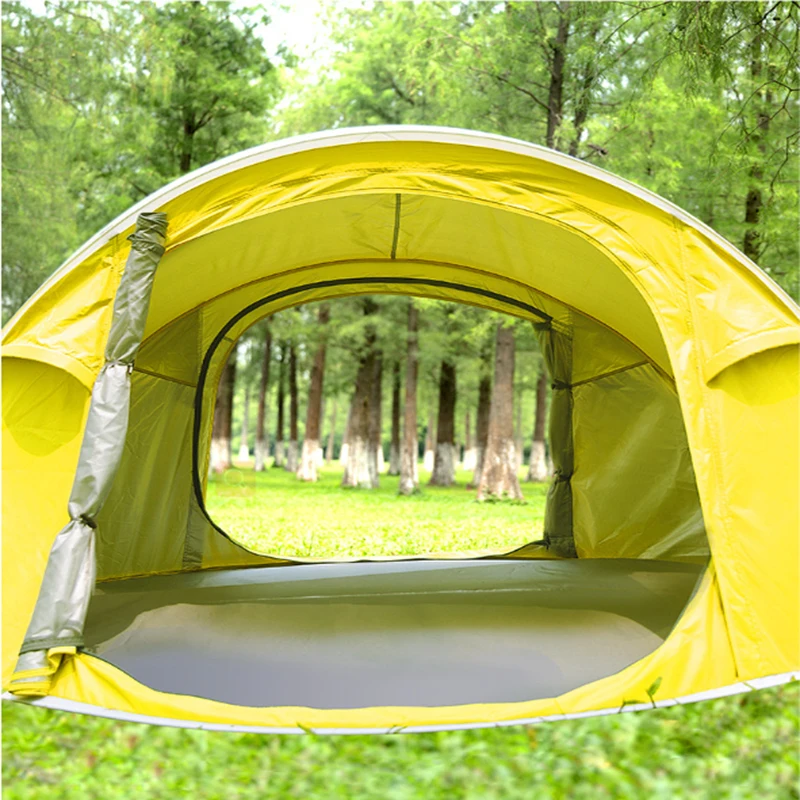 High Quality Camping 3-6 People Speed Open Tent Family Outdoor Waterproof Fabric Sunscreen Hiking Tent For Sale image 4