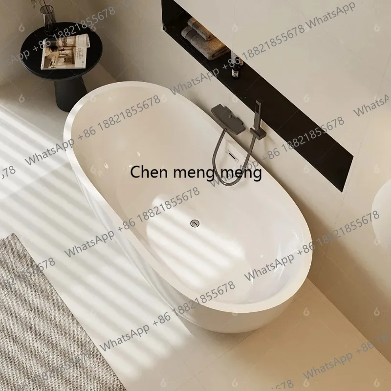 New bathtub acrylic small apartment seamless household adult integrated independent hotel European bathtub