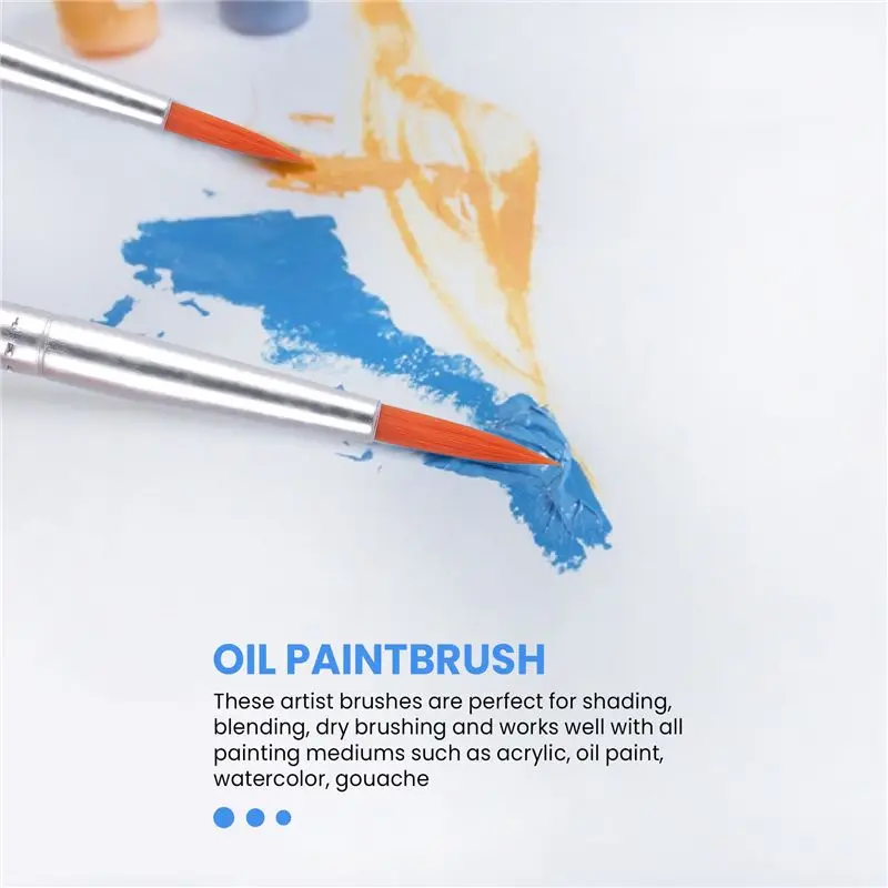 100 Pieces Kids Paint Brushes Set For Watercolor Oil Painting Flat +Pointed Brush For Body Face Nail Craft Art Best-Selling