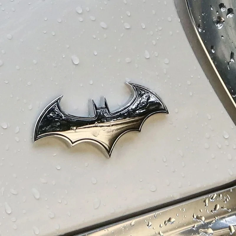 1PC 3D Bat Shape Car Stickers Cool Metal Car Logo Emblem Sticker Decal Motorcycle Automobiles Car Styling Accessories