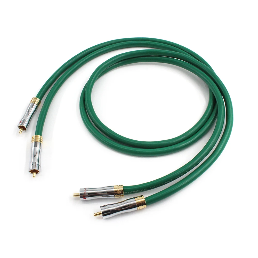 MCINTOSH-Pure Copper HiFi Audio Cable, RCA para RCA, Cabo de Interconexão, Audiophile, 99.998%, 2328