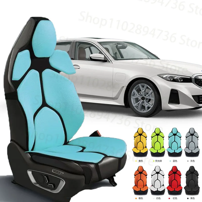 

FOR BMW i3 G90 G99 E34 E60 M5 Cushion Car Seat Chair Back Mesh Lumbar Back Brace Massage Back Pad Support Home Office