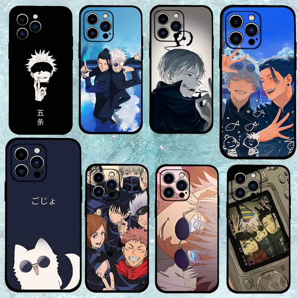 Cool Anime J-Jujutsu-Kaisen-S Cute Phone Case For IPhone 17 16 15 14 13 12 11 PRO MAX PLUS Mini TPU Soft To Skin-friendly Case