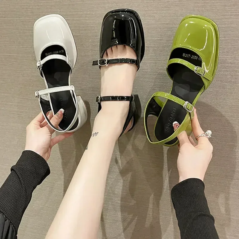 2025 Ladies on Offer  Wedge Heel Elegant Black White and Ankle Rubber Female Shoes for Janes Boots Shoe Ankle