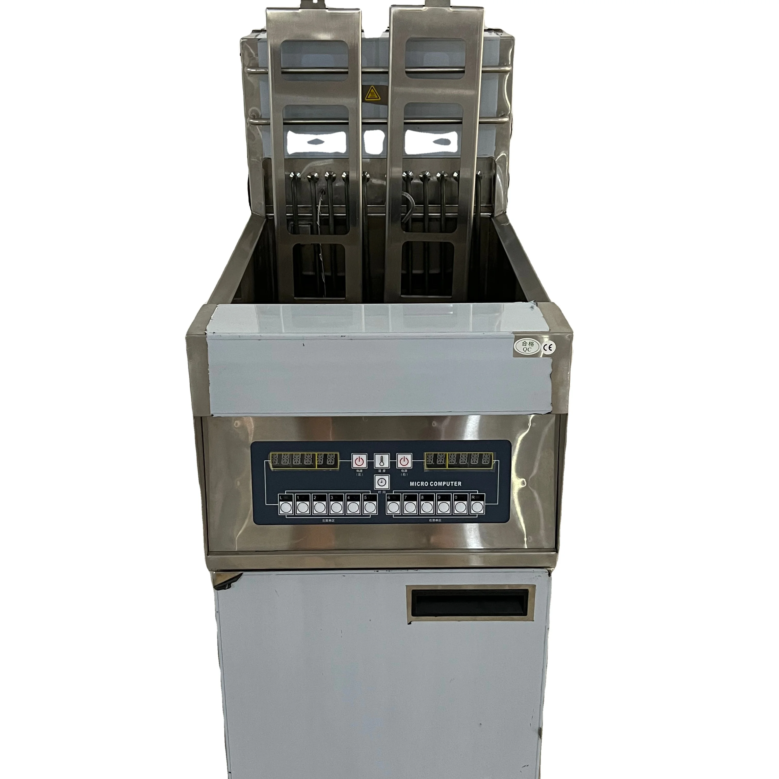 

Фритюрница коммерческая для ресторанов быстрого питания с автоматической подачей и системой фильтрации масла