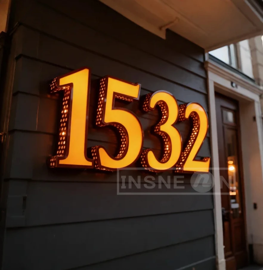 Neonowe logo LED na zamówienie, reklama firmowa, personalizowany projekt, oznakowanie, metalowe szyldy, plakat, tablica świetlna, litery, akryl na zewnątrz