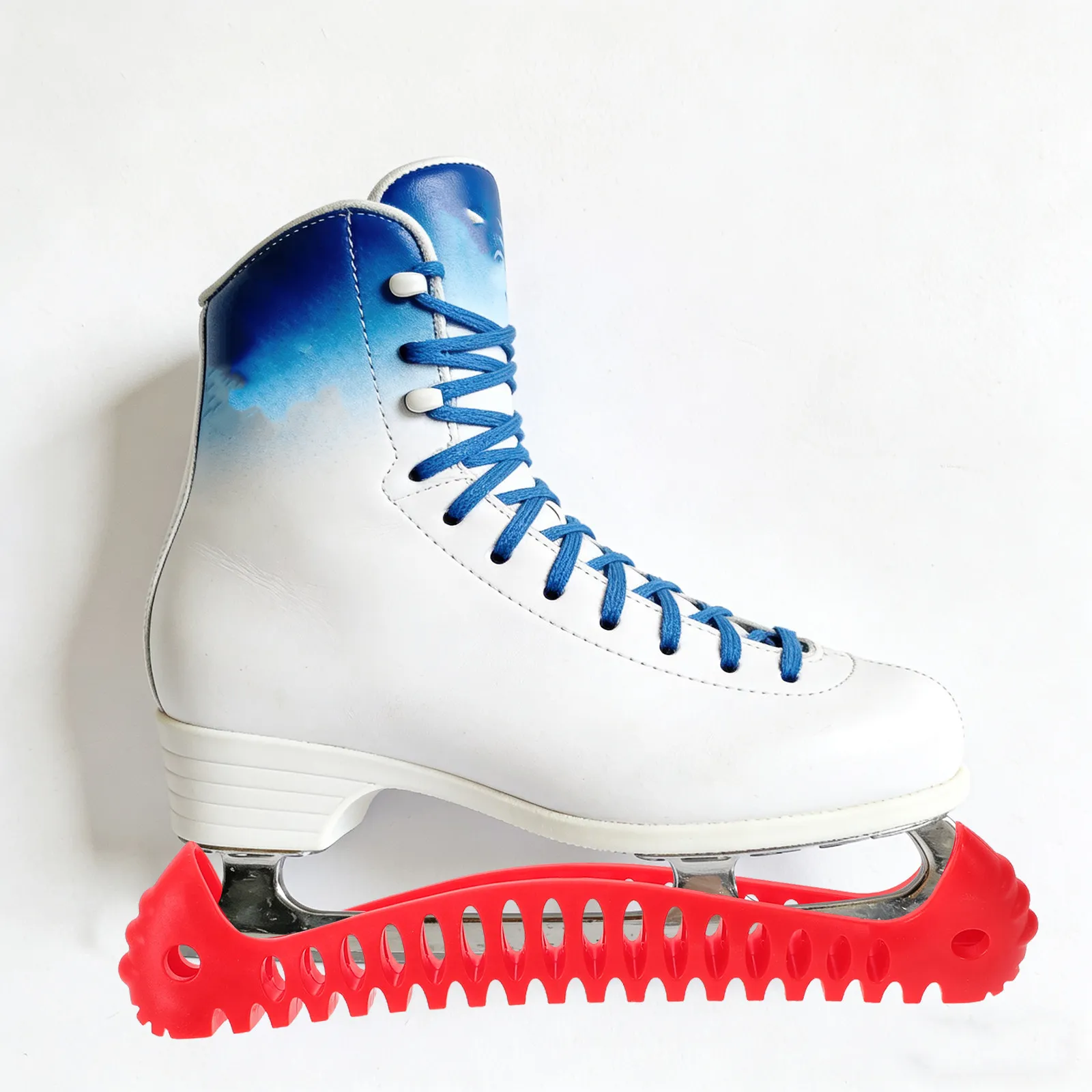 

2 шт. эластичных защитных чехлов для лезвий коньков, легкие, удобные для путешествий, красные, для молодежи и взрослых, аксессуары для коньков