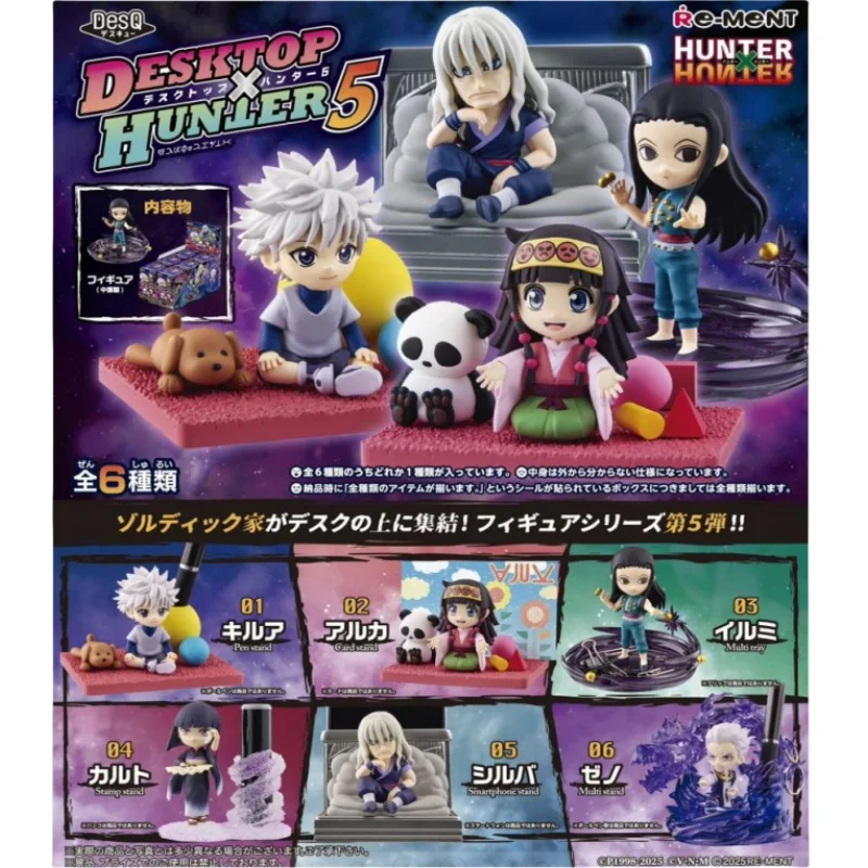 

Re-Ment Hunter×Hunter Desq Desktop Figure Hunter 4,5 Killua Alluka Illumi Kalluto Silva Zeno Original Toys Decor Ornament Gift