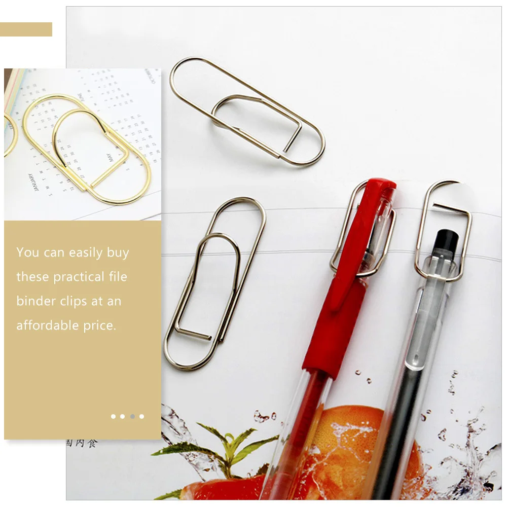 10Pcs Receipts Fix Clips Pencil Notebook Clip Practical for Organizing Papers and Holding Pens Paper Clip Holder