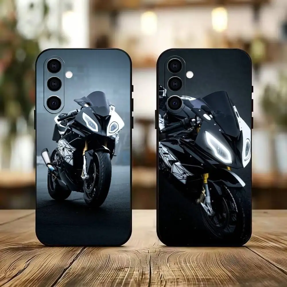 

Cool S-s1000rr motorcycle Phone Case Black Silicone Soft For Samsung Galaxy A73,A72,A71,A70,A53,A52,A51