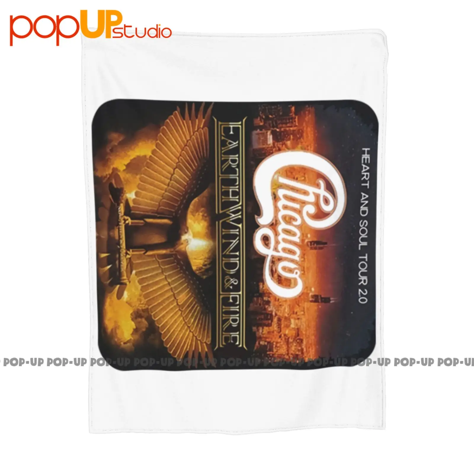 Chicago W Earth Wind & Fire Heart & Soul Concert Tour Ultra-Soft Blanket Quilt Winter Sofa Cover Bed Covers