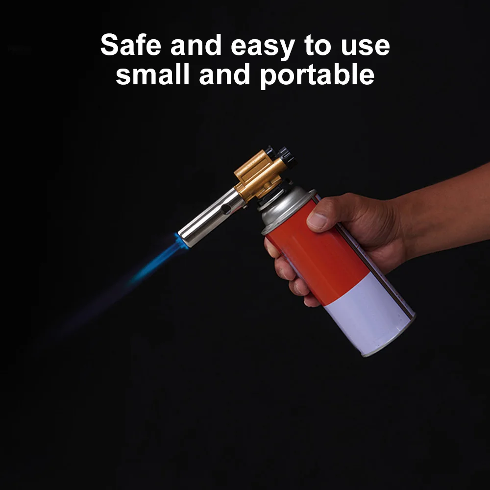 Powerful Flame Gun Metal Auto Ignition Gun Solder Blazing Torch Gas Lighter Outdoor Barbecue Kitchen Baking Tools