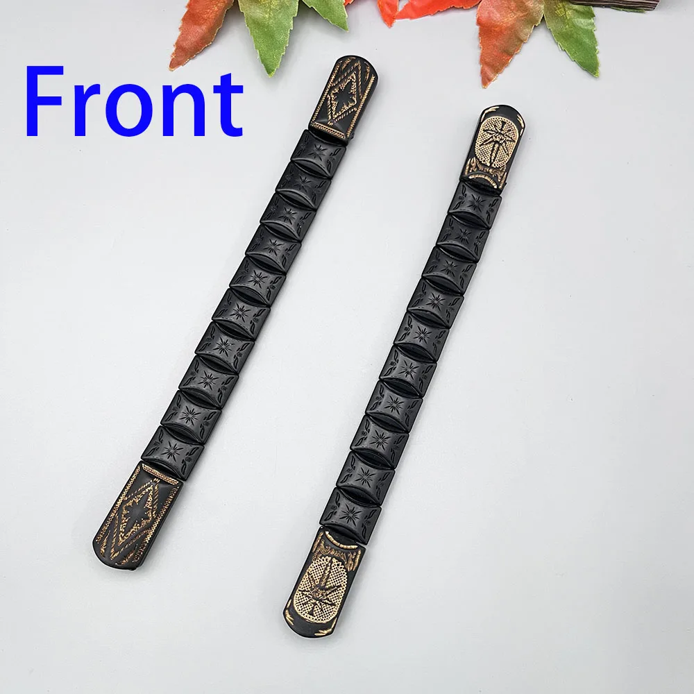 NJ121 New CHETKI Matter Black 3D Resin Leafage Eight Pointed Star Wing Style Fingertip Decompression Foldable Rotating Rosary