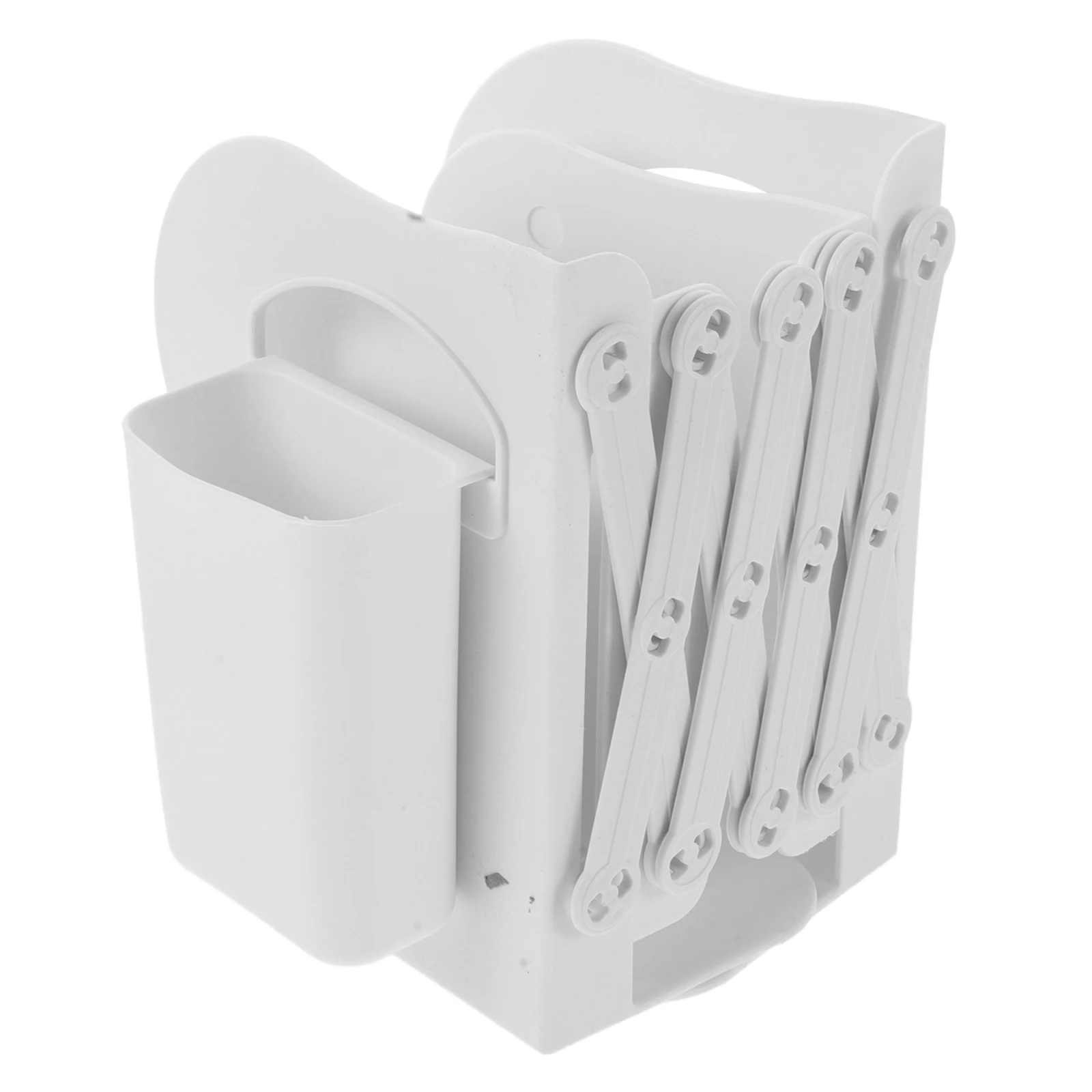 

Bookshelves Clip Cover Holder Stand for Shelf Display Telescopic Notebook Desk Holders White Adjustable Student