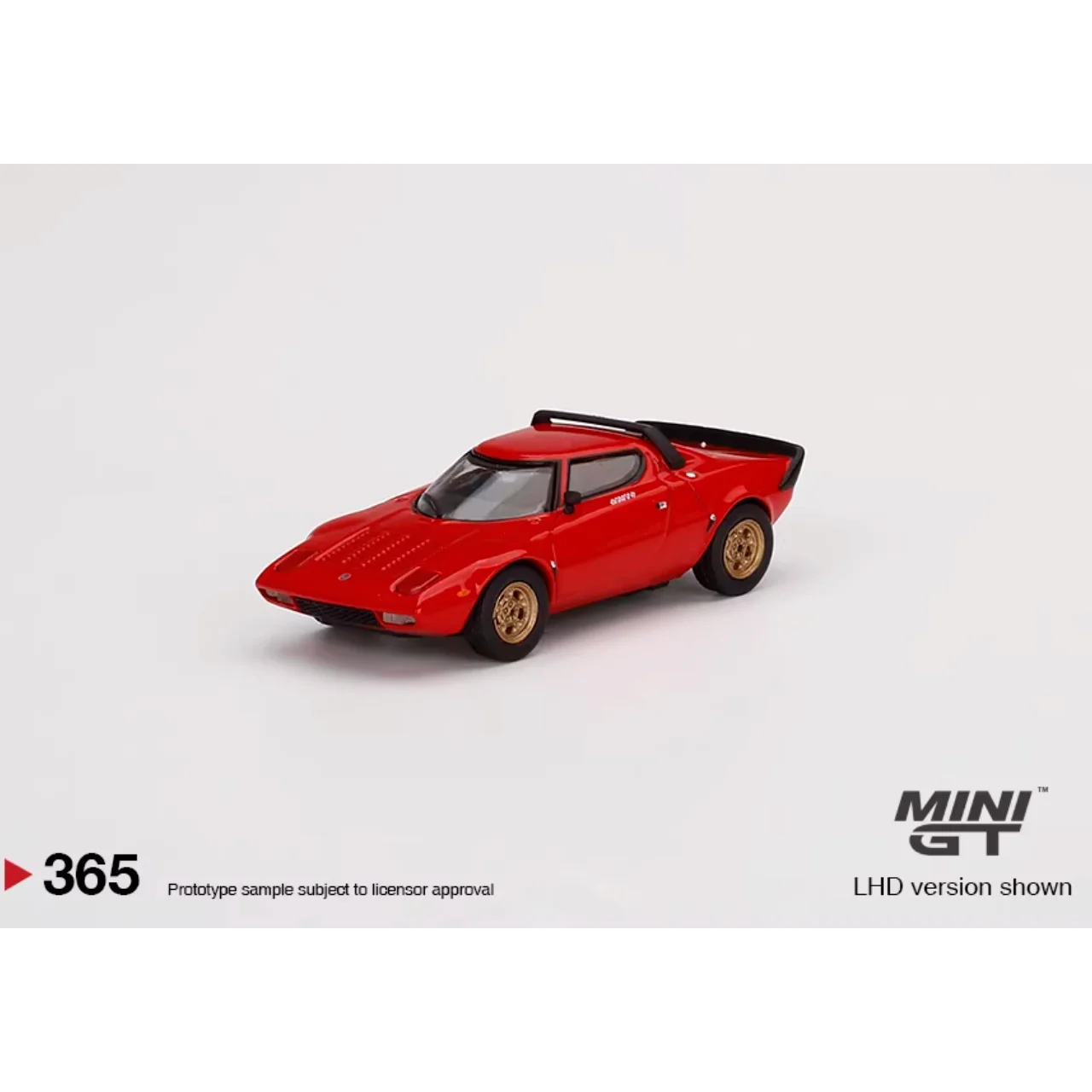 Diecast MINI GT 1:64 Scale Lancia Stratos HF Stradale Rosso Alloy Car Model