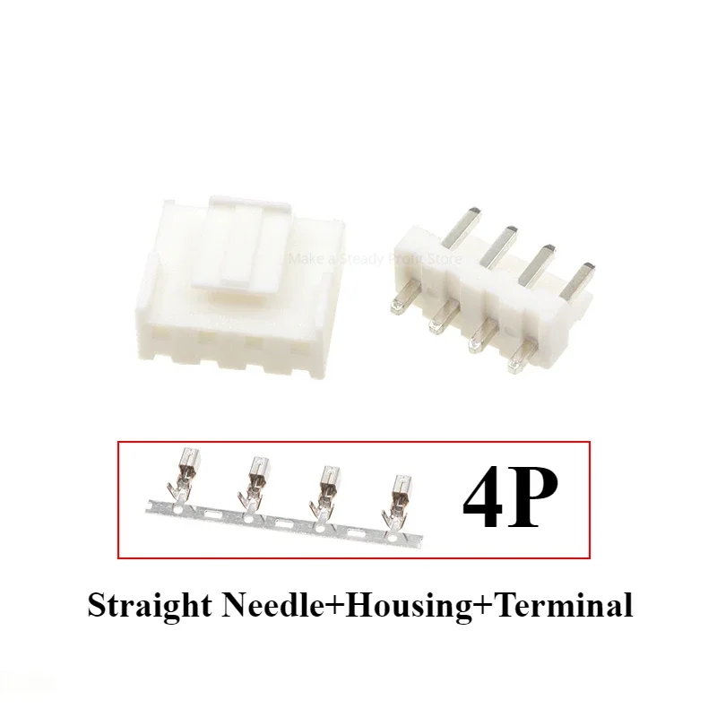 5/10/50 sets VH 3.96mm 2P 3P 4P 5P 6P 7P 8P 9P 10P straight/ bent needle+Male Plug + Female Housing + Terminals VH3.96 Connector