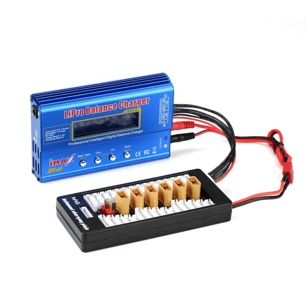 Multi 2S-6S Lipo Parallel Balanced Charging Board XT60 Plug For RC Battery Charger B6AC A6 720i Parallel Charging Plate Board