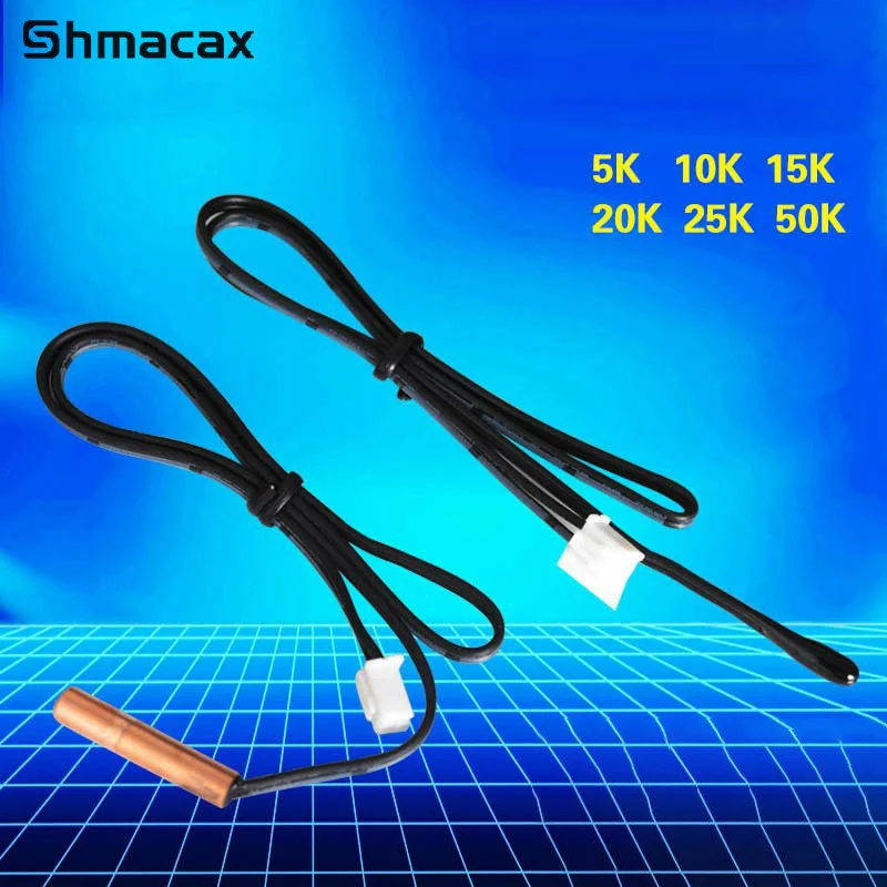 Air Conditioning Temperature Sensor 5K 10K 15K 20K 25k 50K Air Conditioner Tube Sensor Rubber Head Copper Head