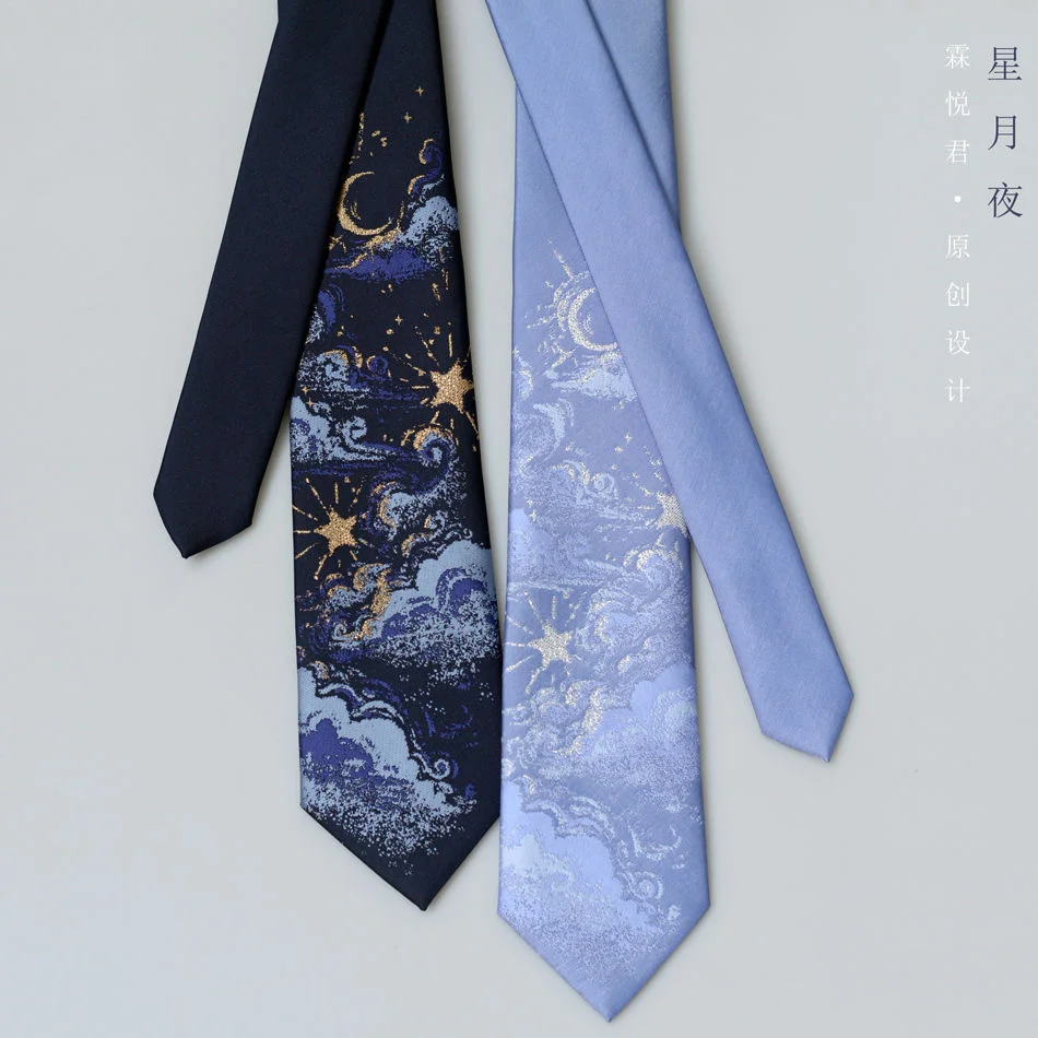 Moon Ties Anime Cosplay JK Uniform Lolita Student Men Women Harajuku Kawaii Tie Gift Clothing Prop Accessories