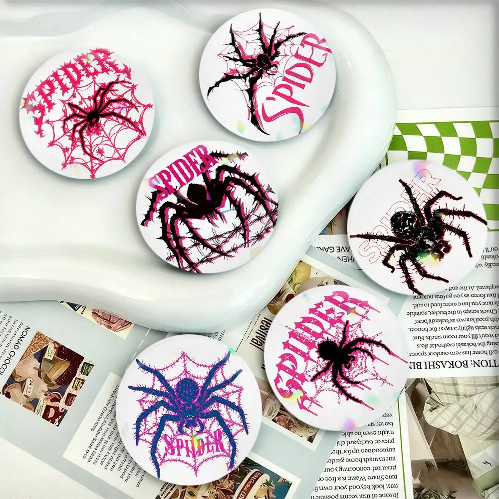 

Spider Badges 25 32 44 58 75 mm Round Fans Collect Friends Gifts Brooch Souvenir