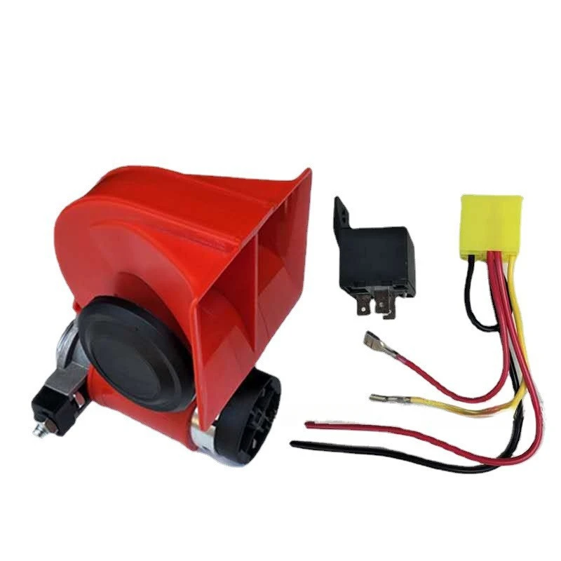 

Прямая продажа с фабрики, громкий красный и черный 150dBCar, яхта, мотоцикл, улитка, высокочастотный звуковой сигнал с компрессором